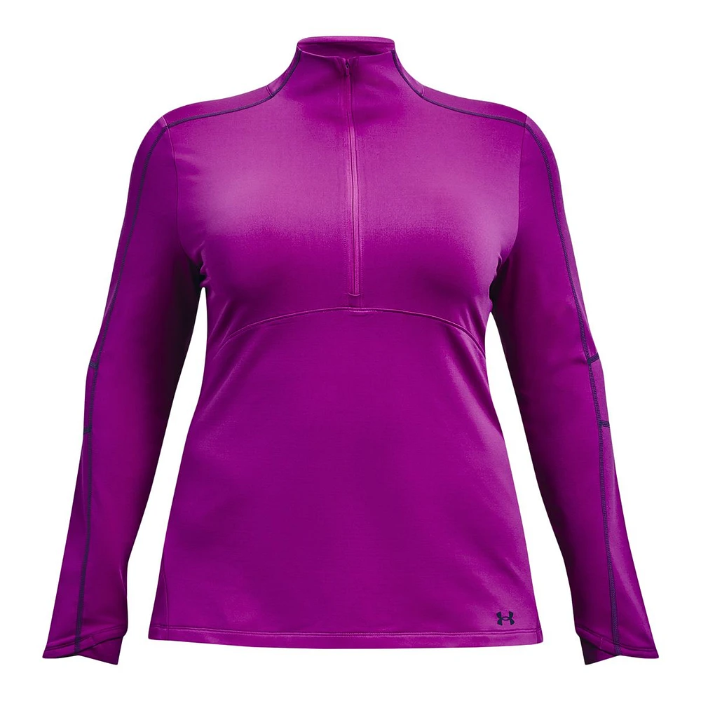 Under Armour Women's Cold Train Long Sleeve Half Zip Shirt, Plus