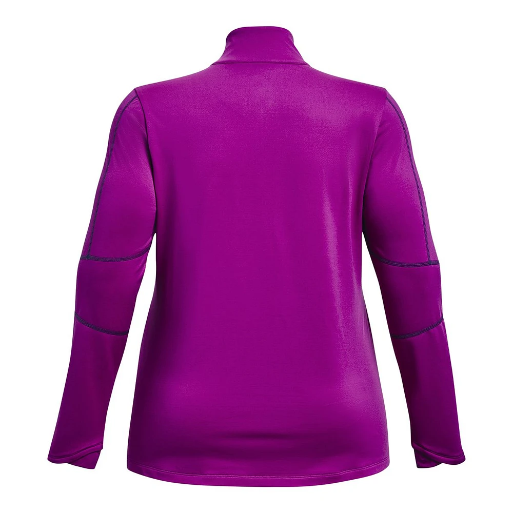 Under Armour Women's Cold Train Long Sleeve Half Zip Shirt, Plus