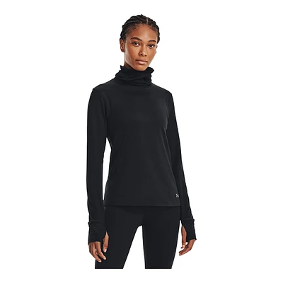 Under Armour Women's Run Cold Up The Pace Long Sleeve Funnel Neck Shirt