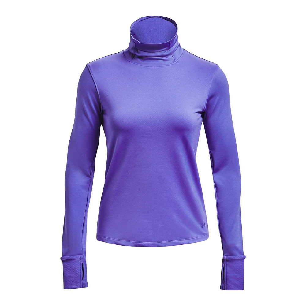 Under Armour Women's Run Cold Up The Pace Long Sleeve Funnel Neck Shirt