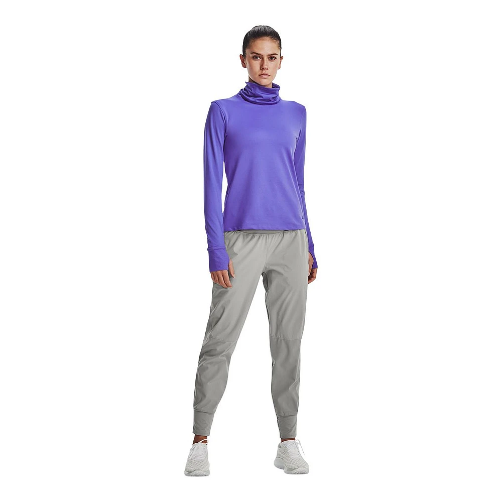 Under Armour Women's Run Cold Up The Pace Long Sleeve Funnel Neck Shirt