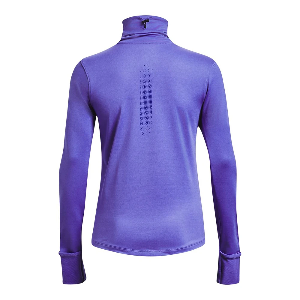 Under Armour Women's Run Cold Up The Pace Long Sleeve Funnel Neck Shirt