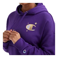 Champion Women's Powerblend Novelty Logo Hoodie