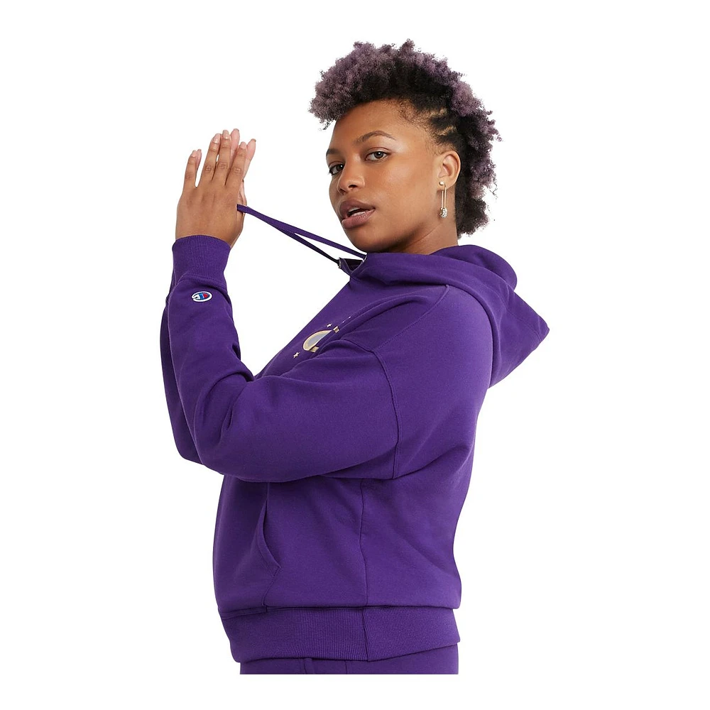 Champion Women's Powerblend Novelty Logo Hoodie