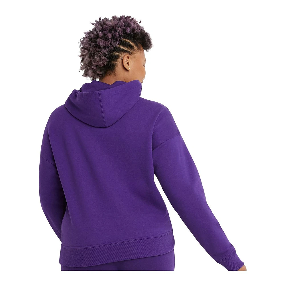 Champion Women's Powerblend Novelty Logo Hoodie