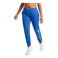 Champion Women's Powerblend Script Joggers, Sweatpants, Training, Casual, Mid Rise