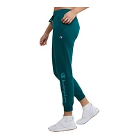 Champion Women's Powerblend Script Joggers, Sweatpants, Training, Casual, Mid Rise