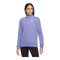 Nike Women's Club Fleece Half Zip Sweatshirt