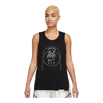 Nike Women's Basketball Fly Seasonal Jersey Tank Top, Sleeveless, Dri-FIT, Sports