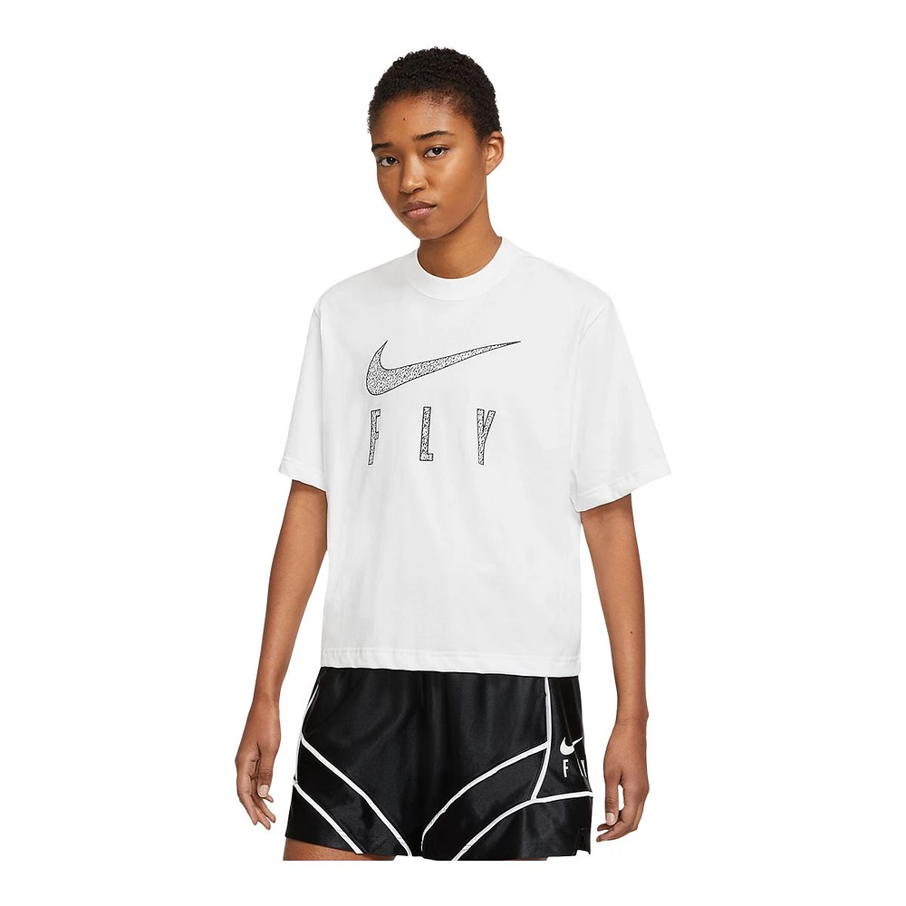 Nike Women's Swoosh Fly Basketball T Shirt, Dri-FIT