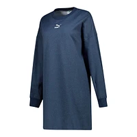 PUMA Women's Classics Denim Long Sleeve Dress