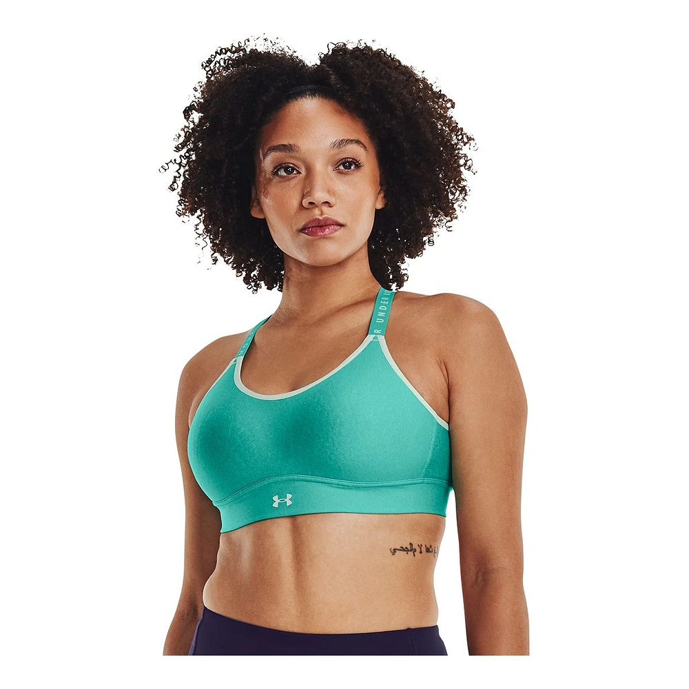 Under Armour Women's Infinity Mid Heather Cover Sports Bra