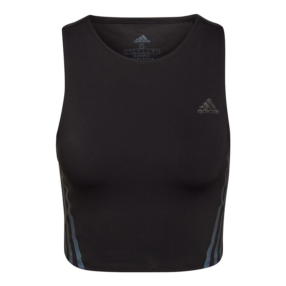 adidas Women's Run Icons 3-Stripe Cooler Running Tank