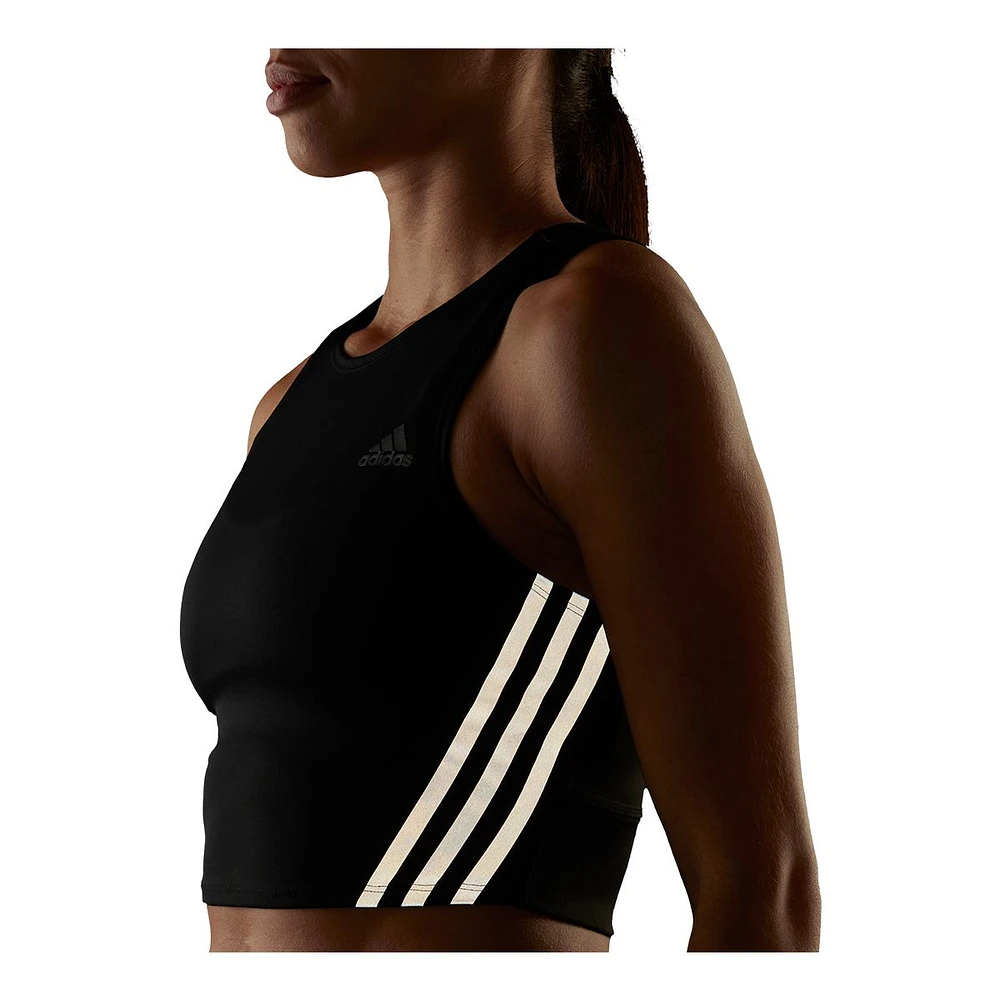 adidas Women's Run Icons 3-Stripe Cooler Running Tank