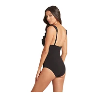 Sea Level Women's Essentials Frill MF One Piece Swimsuit