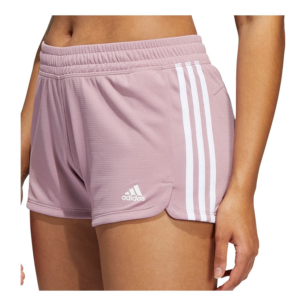 adidas Women's Pacer 3-Stripes Knit Shorts