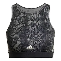 adidas Women's Hyperglam Snake Medium Sports Bra