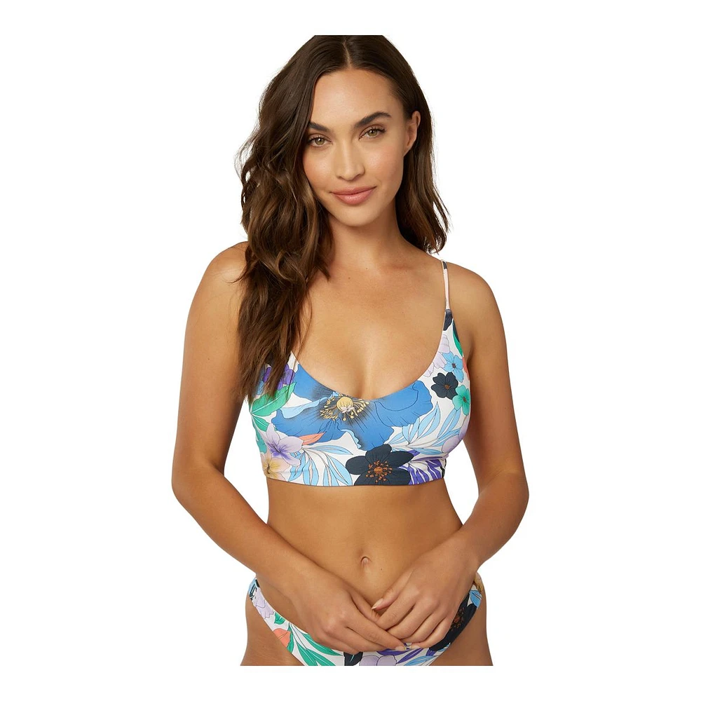 O'Neill Women's Abbie Floral Middles Bikini Top