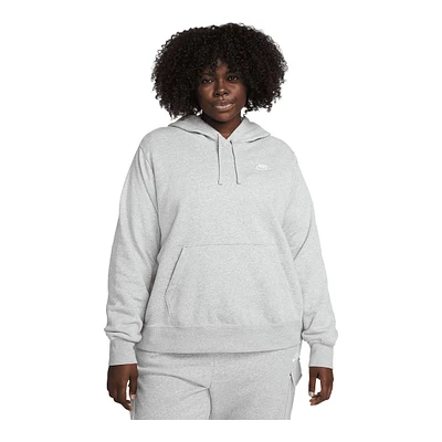 Nike Women's Club Fleece Pullover Sweatshirt Hoodie, Plus Size, Kangaroo Pocket