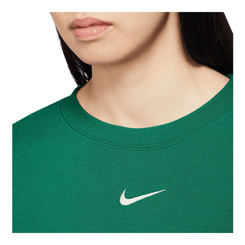 Nike Women's Phoeix Fleece Oversized Crew Sweatshirt