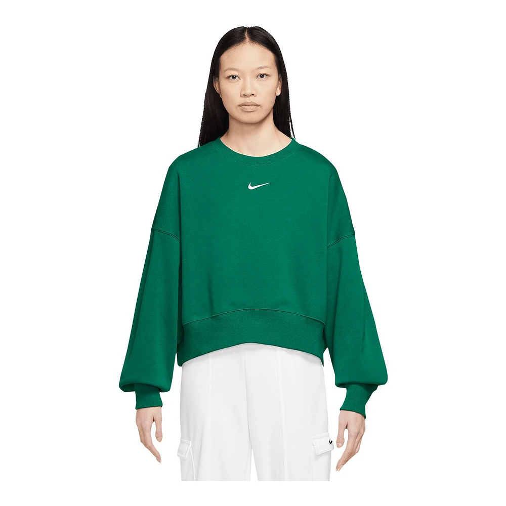 Nike Women's Phoeix Fleece Oversized Crew Sweatshirt