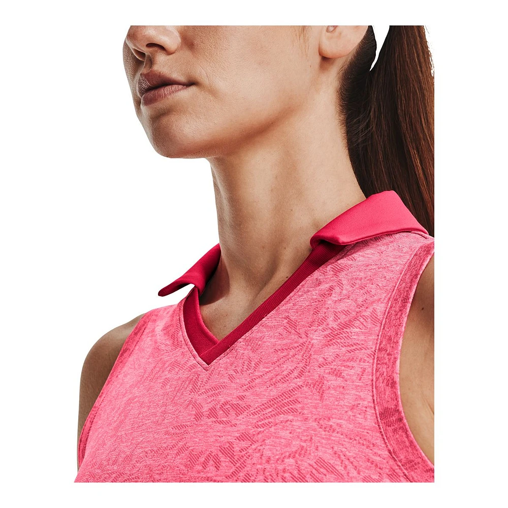 Under Armour Women's Zinger Wildfields Polo Tank