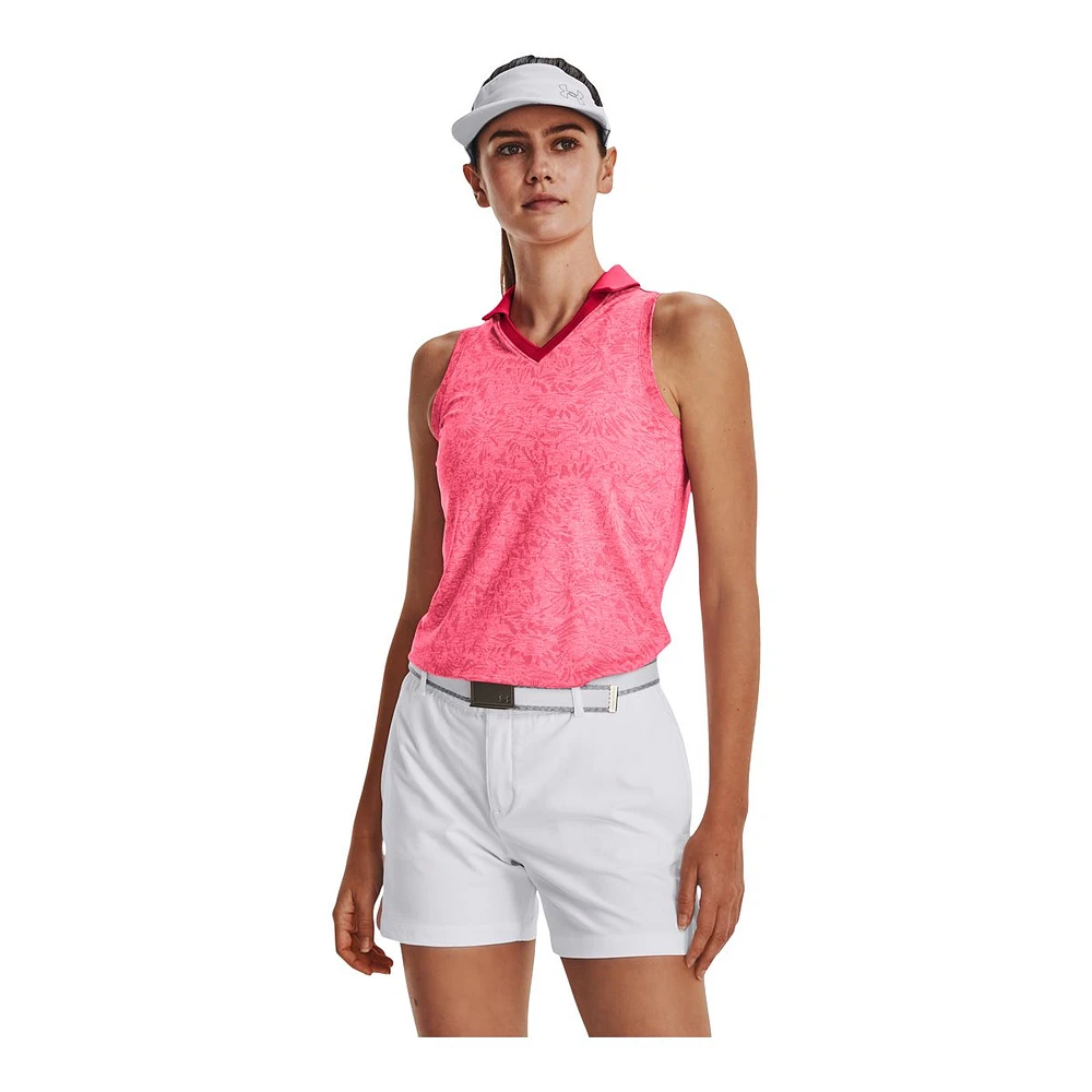 Under Armour Women's Zinger Wildfields Polo Tank