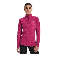 Under Armour Women's Tech Twist Long Sleeve Half Zip Training Shirt, Quick Dry