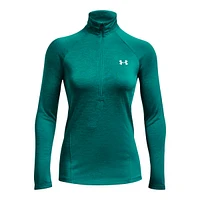 Under Armour Women's Tech Twist Long Sleeve Half Zip Training Shirt, Quick Dry