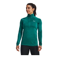 Under Armour Women's Tech Twist Long Sleeve Half Zip Training Shirt, Quick Dry