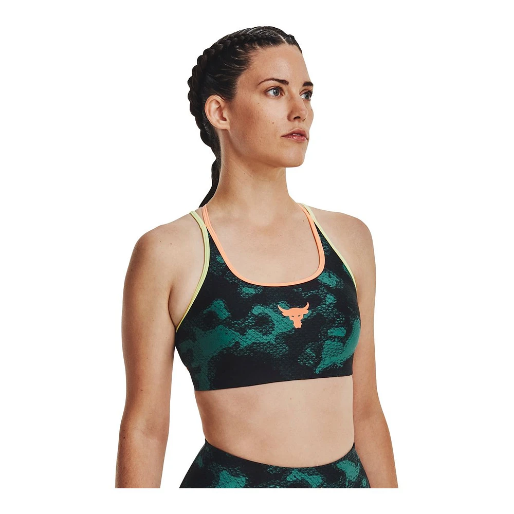 Under Armour Women's Project Rock Crossback Novelty PT Sports Bra