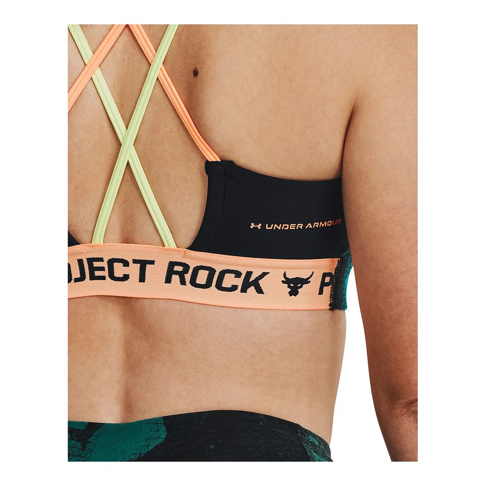 Under Armour Women's Project Rock Crossback Novelty PT Sports Bra