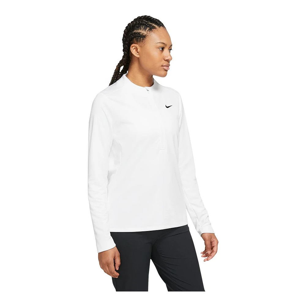 Nike Golf Women's Dri-FIT UV Club Half Zip Polo T Shirt