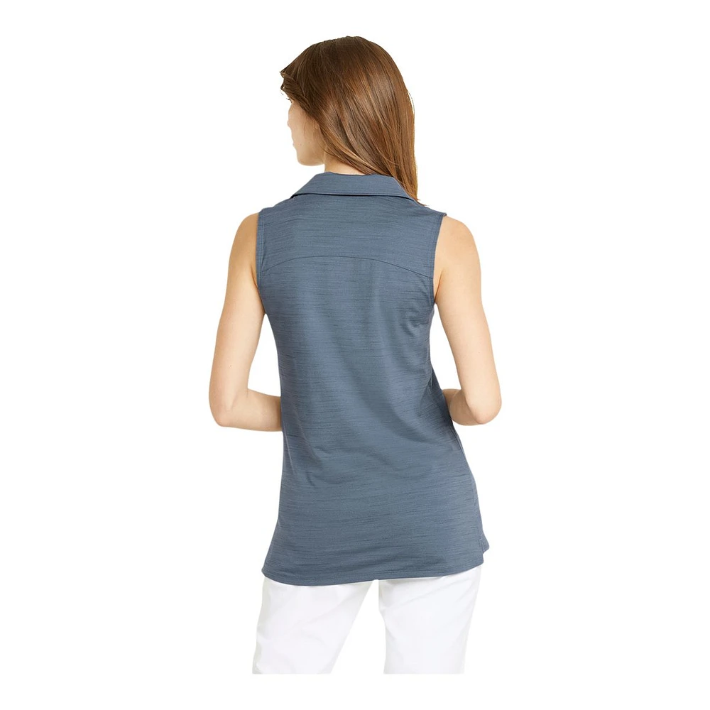 PUMA Women's Cloudspun Coast Polo Tank