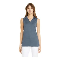 PUMA Women's Cloudspun Coast Polo Tank