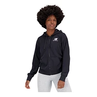 New Balance Women's Essentials Full Zip Stacked Logo Jacket