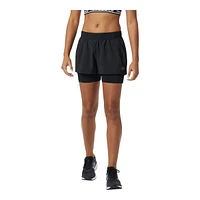 New Balance Women's Tech 5 Inch 2 1 Shorts