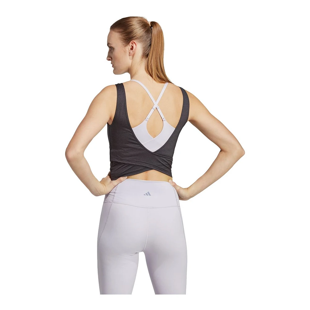 adidas Women's Yoga Studio Crop Tank