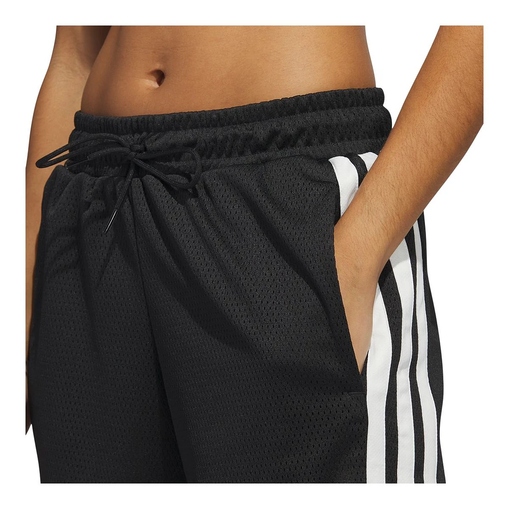 adidas Women's Basketball Select 3-Stripe Shorts