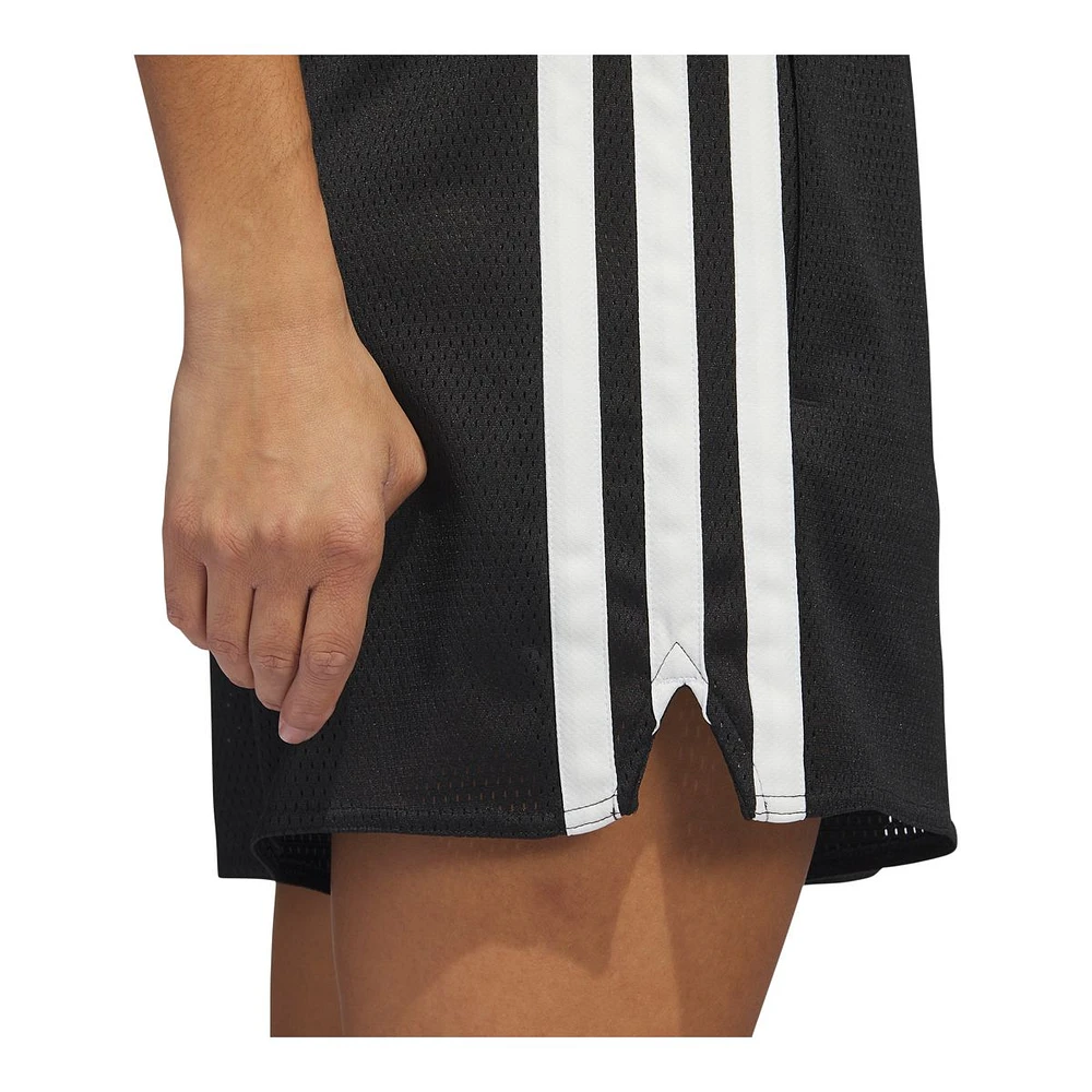 adidas Women's Basketball Select 3-Stripe Shorts