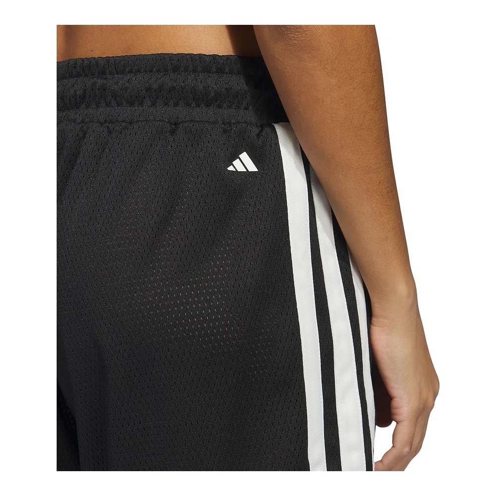 adidas Women's Basketball Select 3-Stripe Shorts