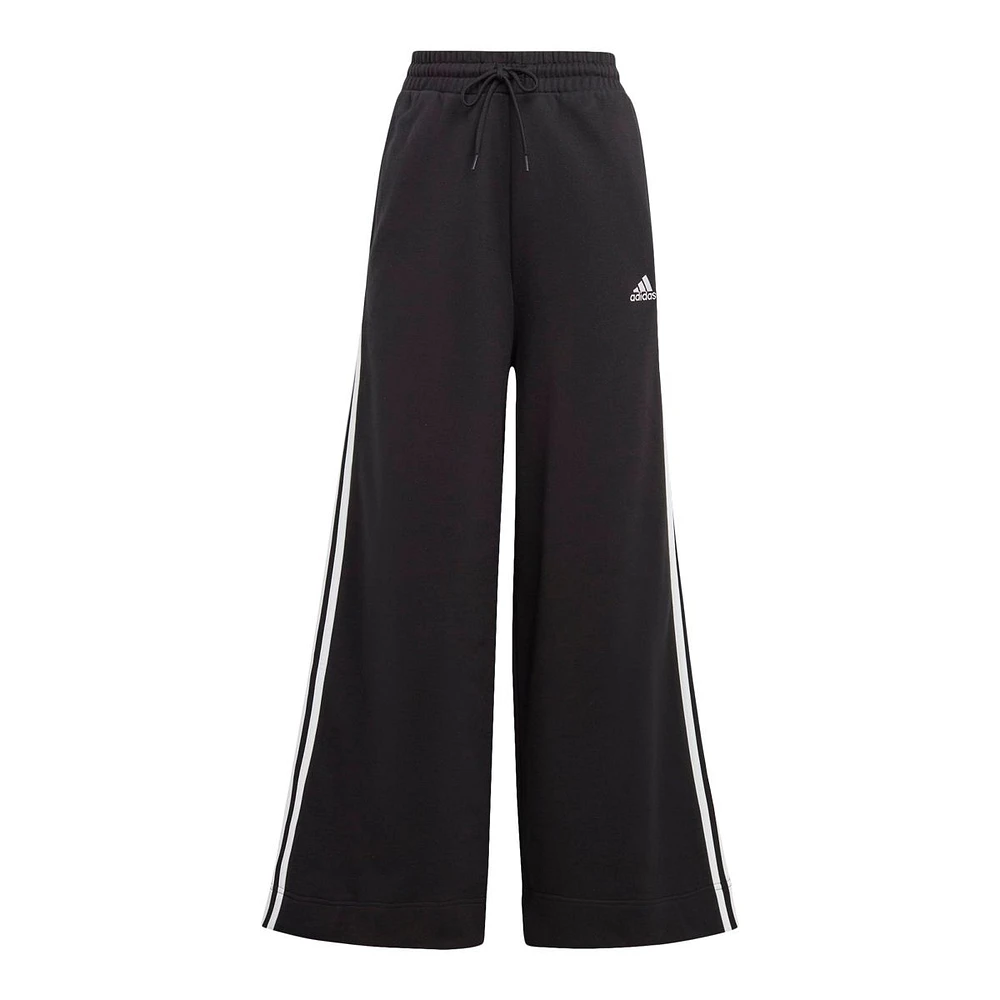 adidas Women's 3-Stripe French Terry CF Wide Pants