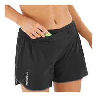 Salomon Women's Sense Aero Shorts, 5 Inch Inseam