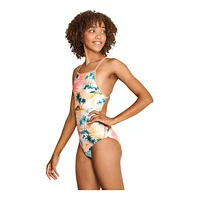 Speedo Women's Printed One Back Piece Swimsuit