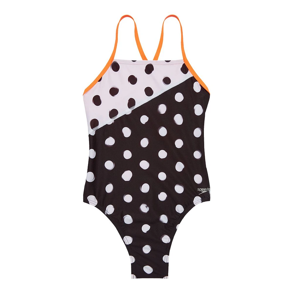 Speedo Women's Printed One Back Piece Swimsuit