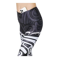 NoMiNoU Women's High Rise 28 Inch Wolf Moon Tights