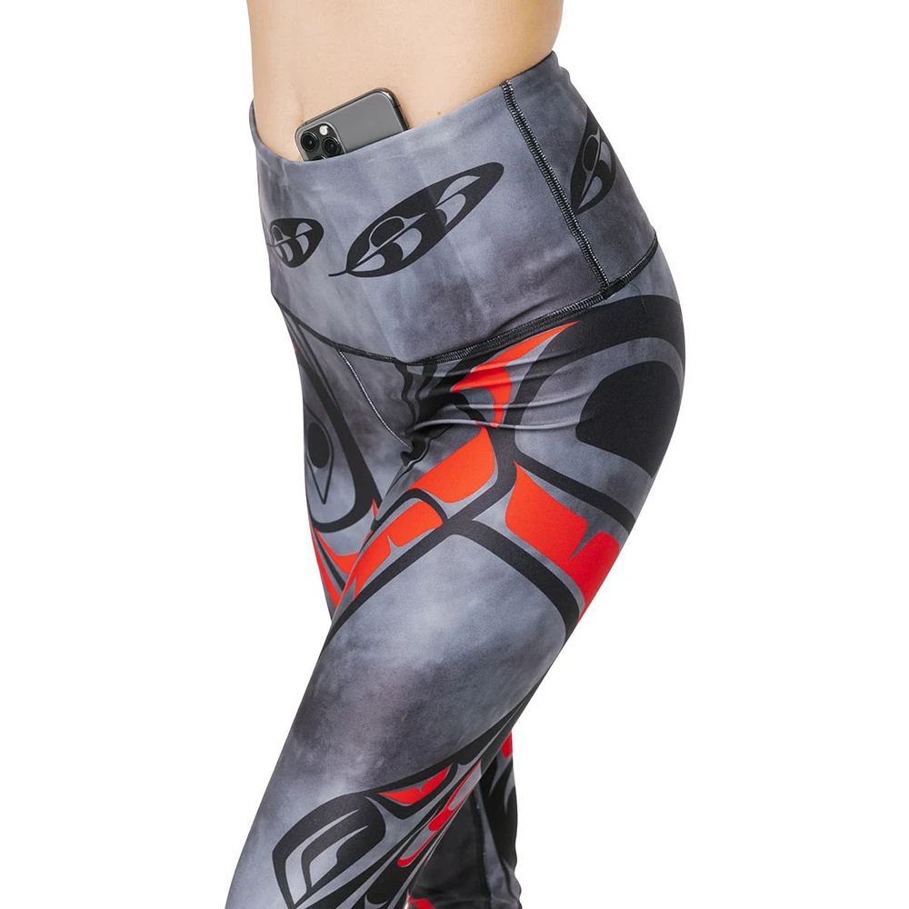 NoMiNoU Women's High Rise 28 Inch Raven 4 Star Tights