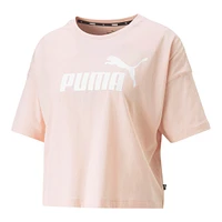 PUMA Women's Essentials Cotton Crop T Shirt, Relaxed Fit