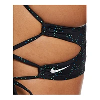 Nike Women's Dots High Neck Bikini Top