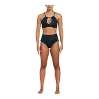 Nike Women's Dots High Neck Bikini Top